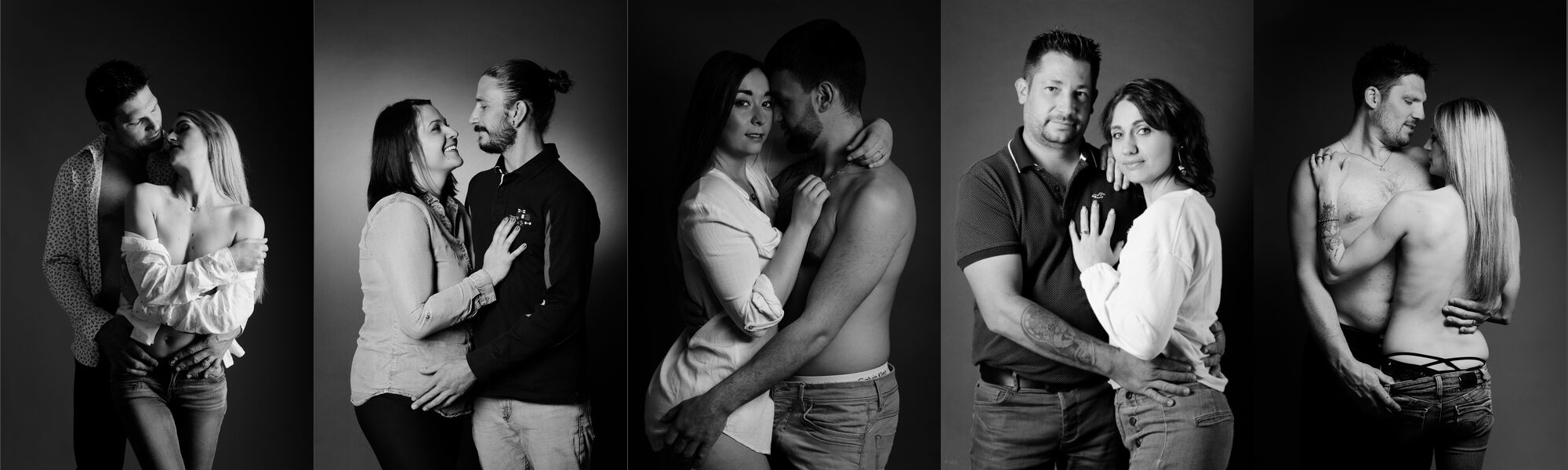 Séance photo couple au studio Clin d'œil Ponot, Le Puy-en-Velay