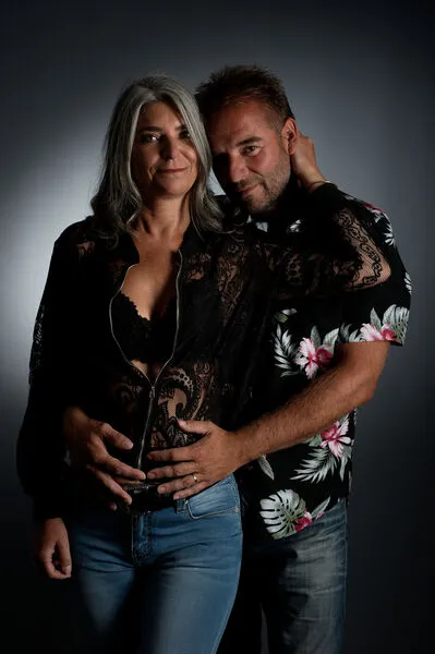 Portrait couple en studio, Le Puy-en-Velay