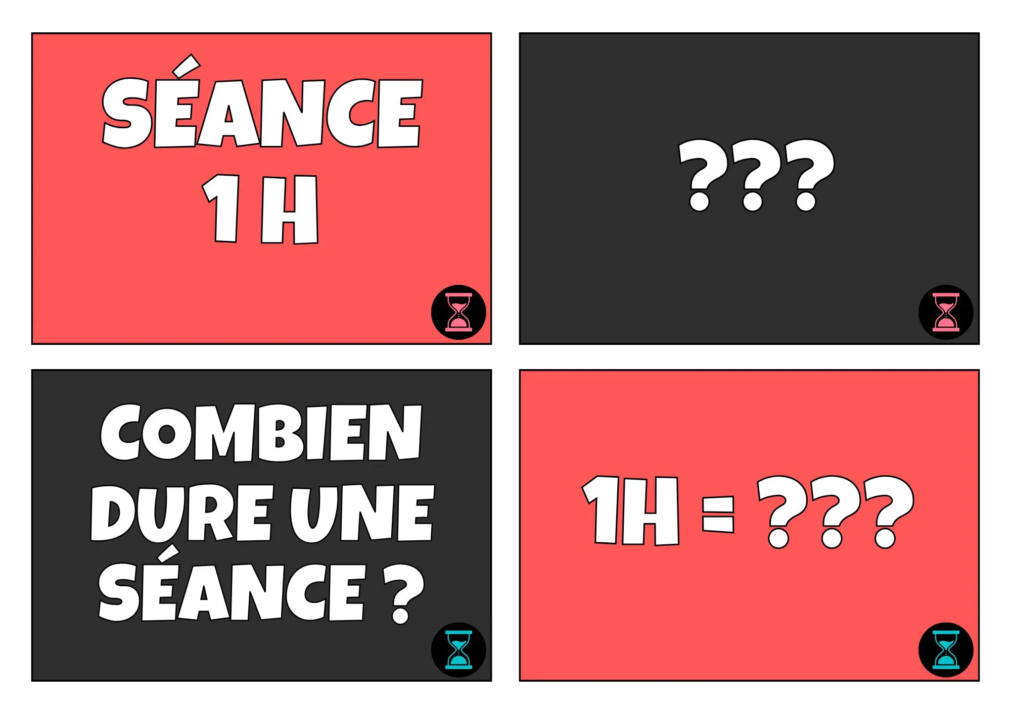 Explication sur la durée réelle d'une séance d'1h au studio clin d'oeil ponot
